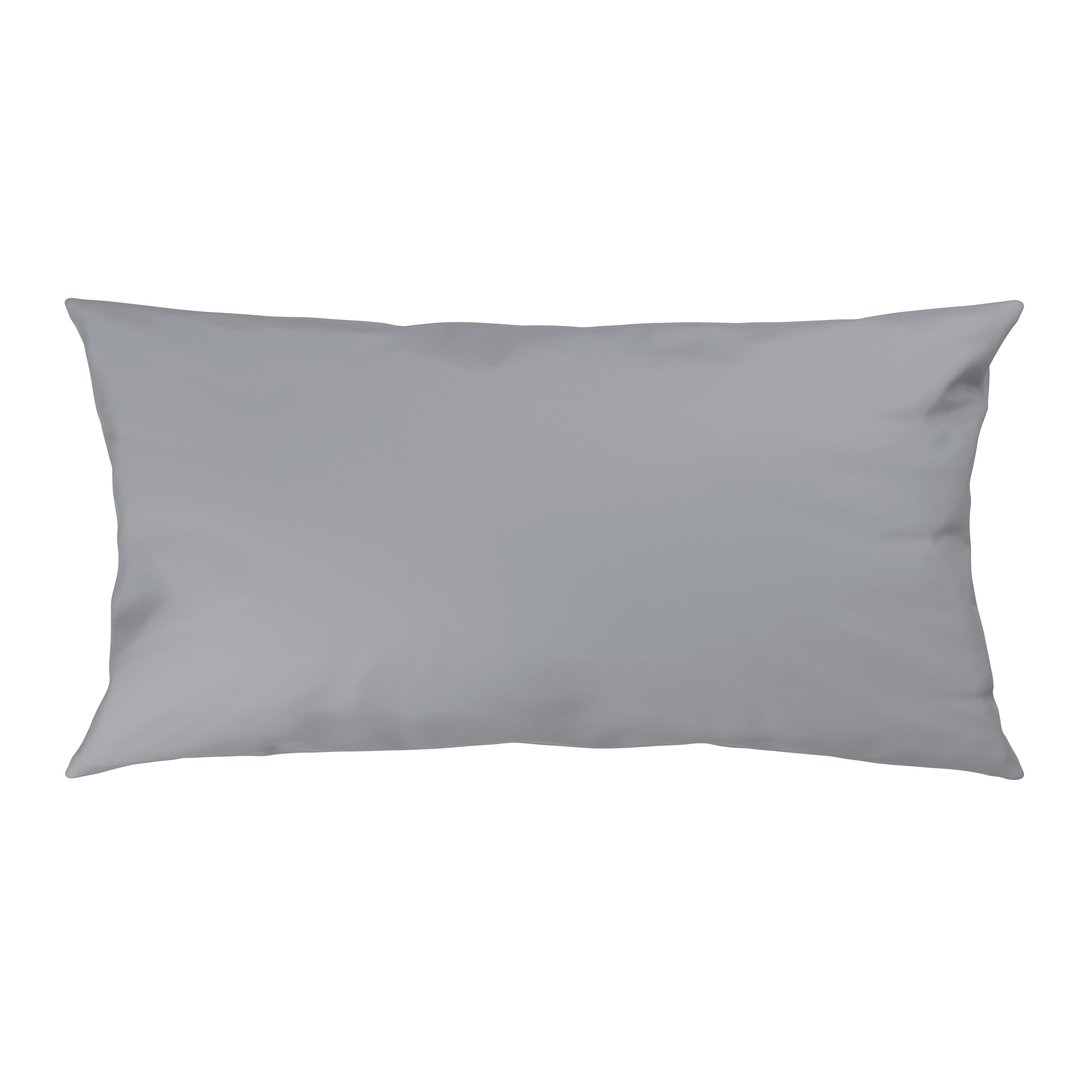 Kissenhülle Xenia Uni Silberfarben ca. 40x80cm - Silberfarben, MODERN, Textil (40/80cm) - Premium Living