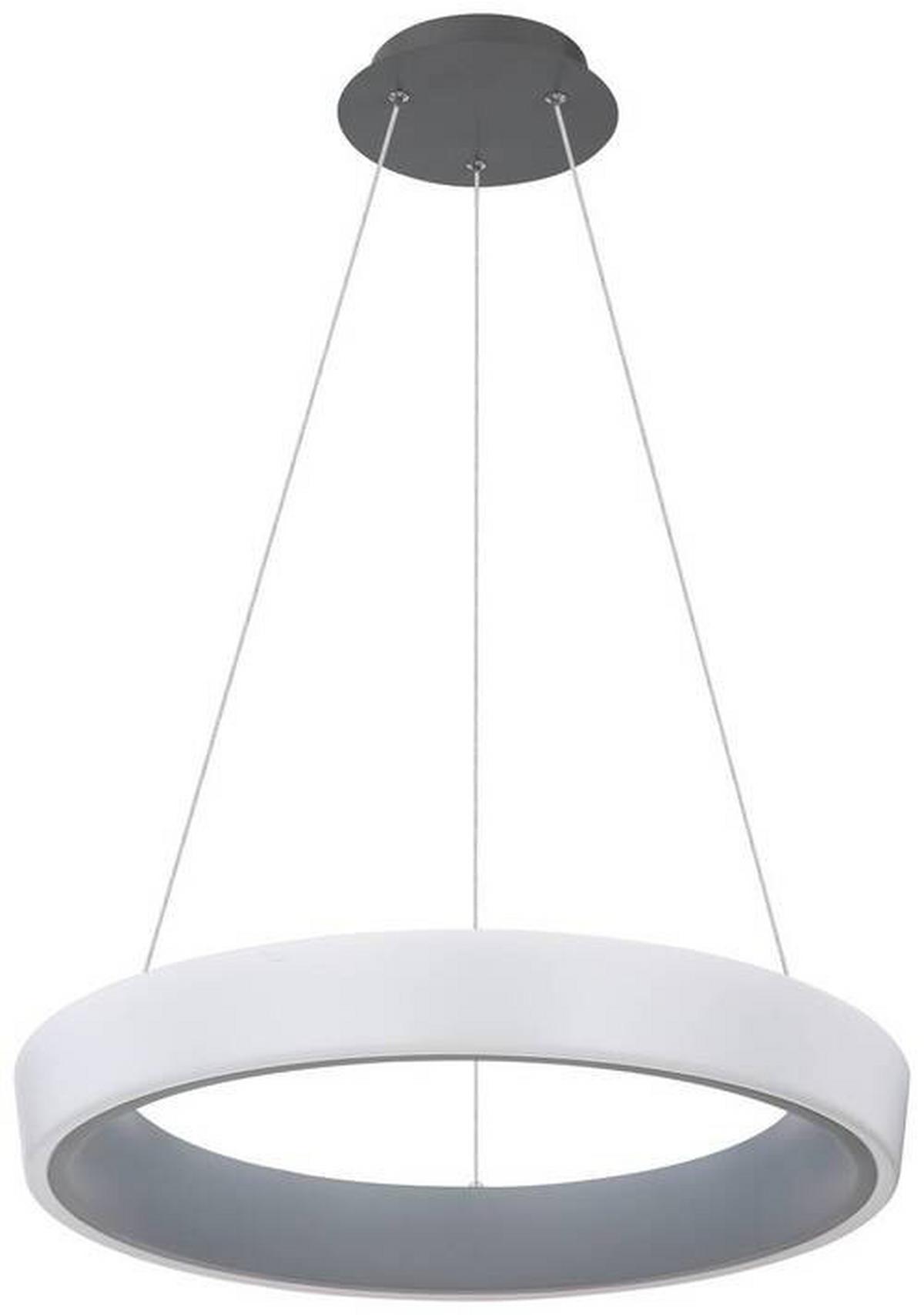 Viseča Led-svetilka Tabano, S Sijalko - opal/antracit, Basics, kovina/umetna masa (50/120cm) - Globo