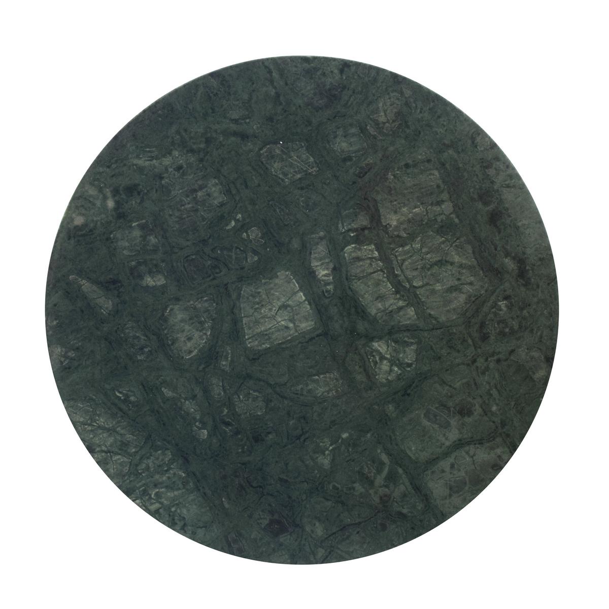 Masă Auxiliară Wl7.515 - auriu/verde, Design, metal/piatră (40/40/48cm) - Livetastic