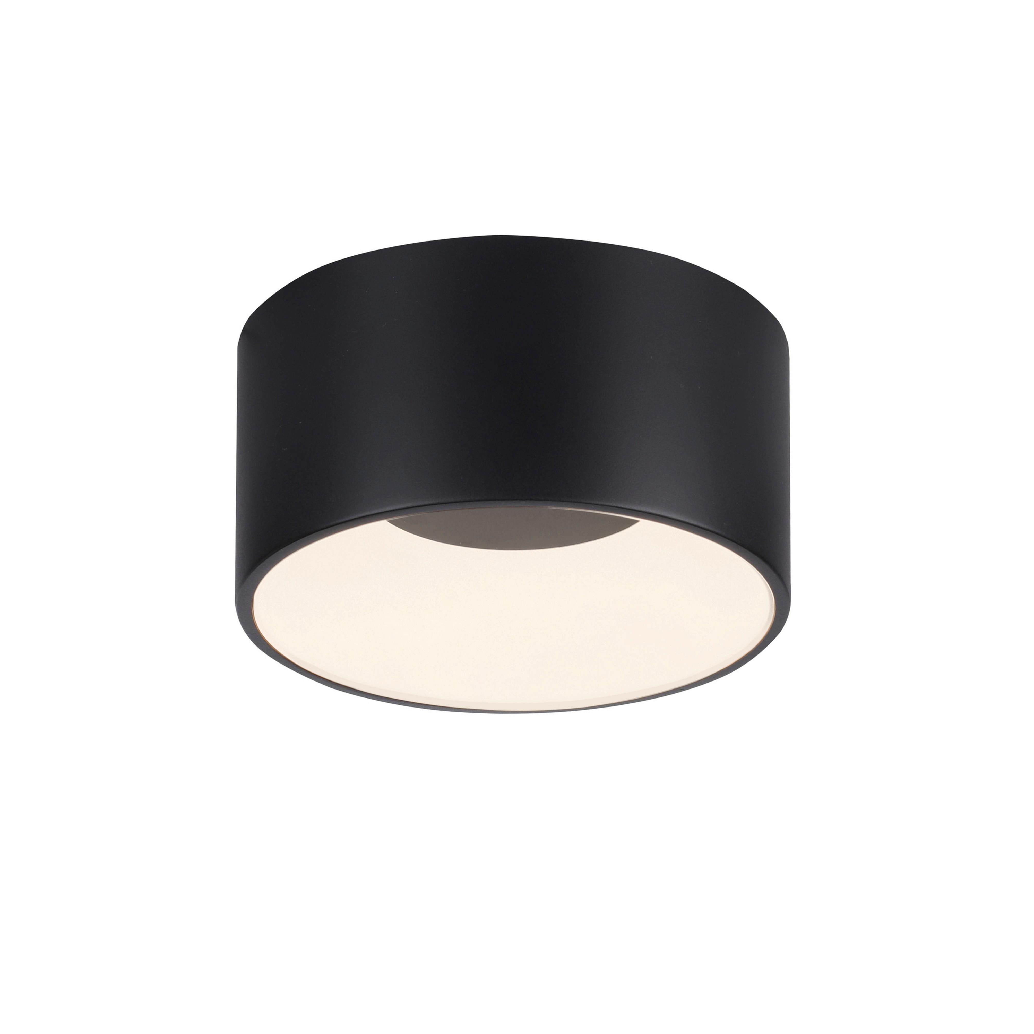 LED-Deckenleuchte Tanika Schwarz max. 13 Watt - Schwarz, MODERN, Kunststoff/Metall (16/16/8cm)