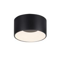 LAMPA SUFITOWA LED TANIKA - czarny, Modern, tworzywo sztuczne/metal (16/16/8cm)
