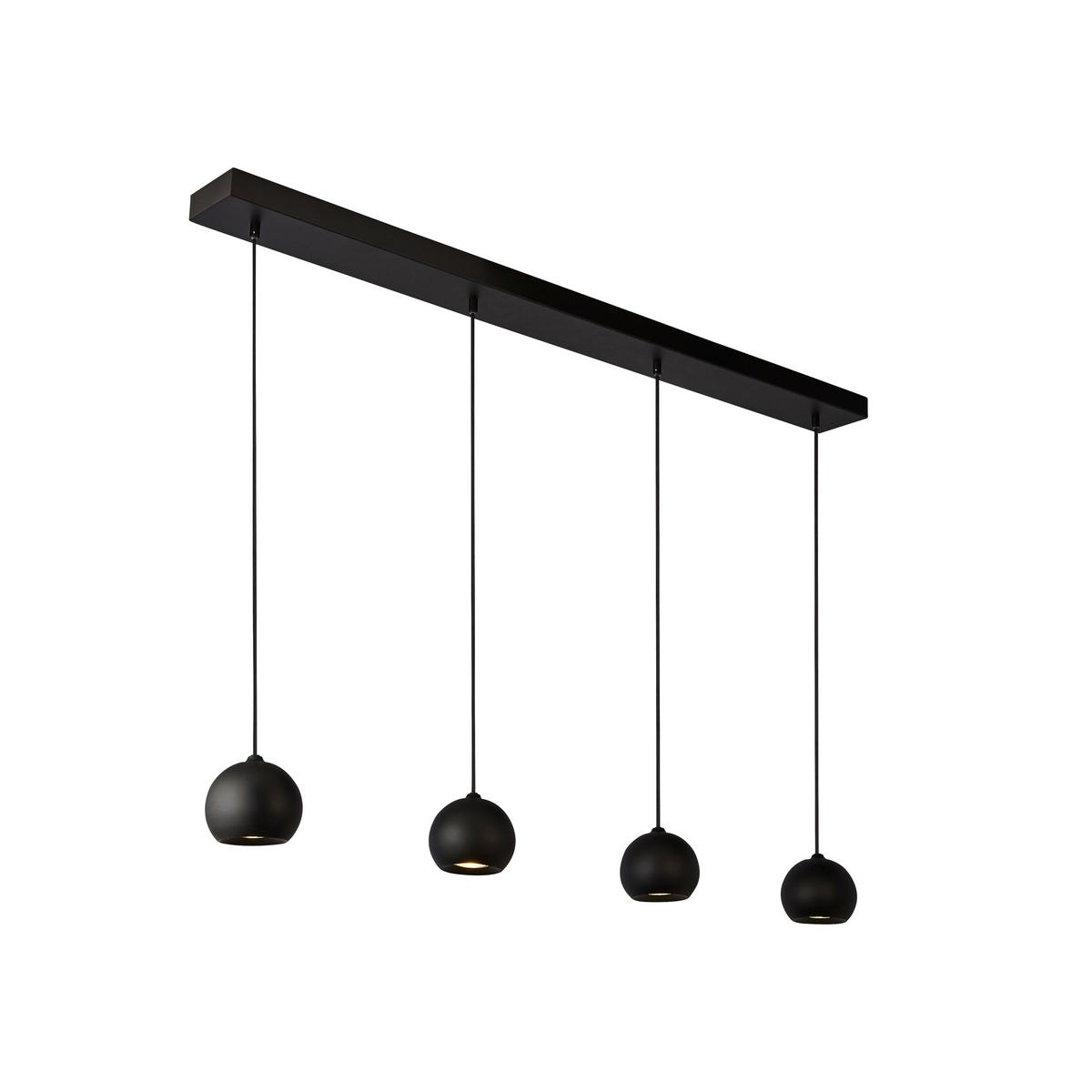 Függeszték 1014-4bk - fekete, Design, fém (125/12/200cm)