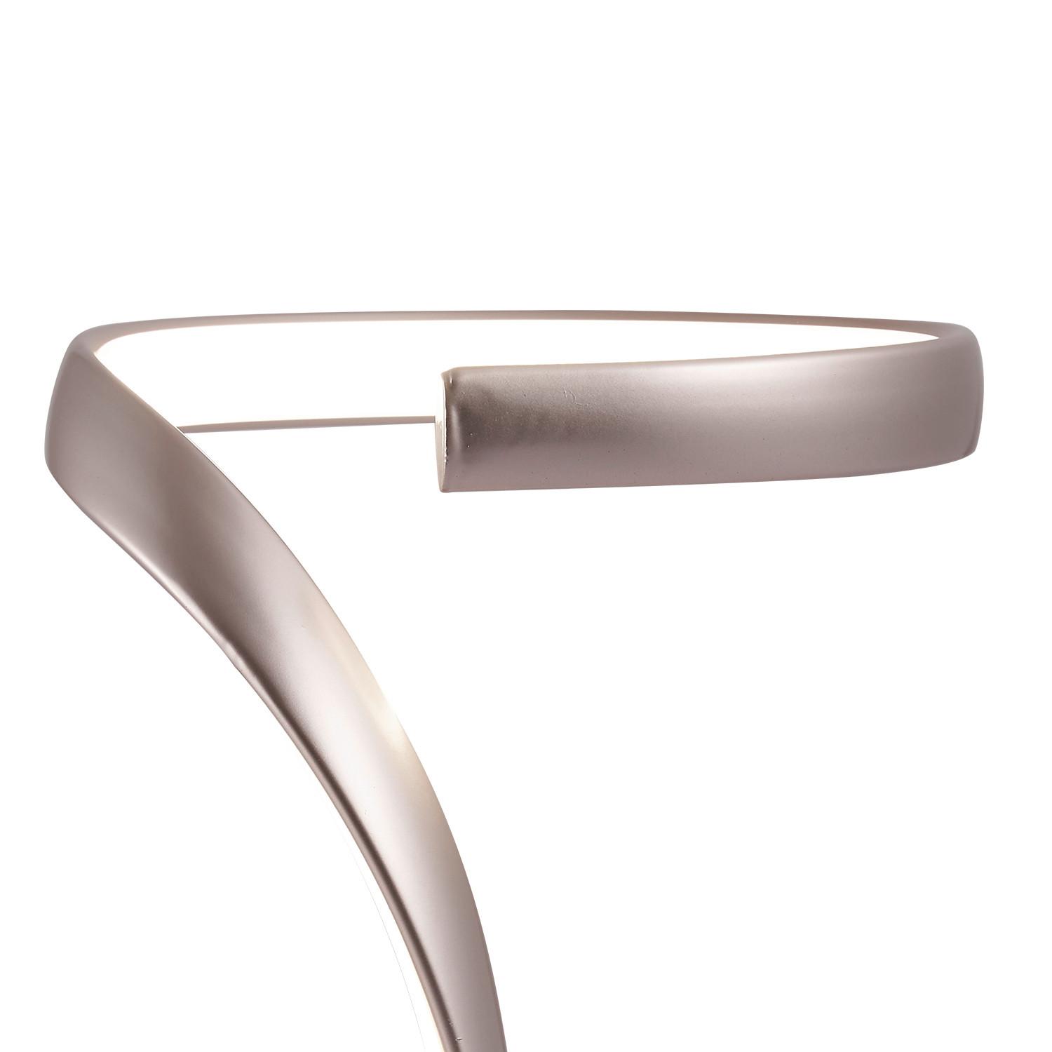 LED-Tischlechte Infinity Silberfarben max. 12 Watt - Silberfarben, Design, Metall (17/24cm)