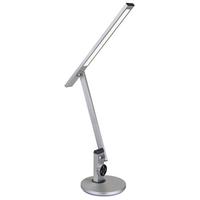 LED-SCHREIBTISCHLEUCHTE 58442 - Silberfarben/Opal, Design, Kunststoff/Metall (63,5/19/49,9cm) - Globo