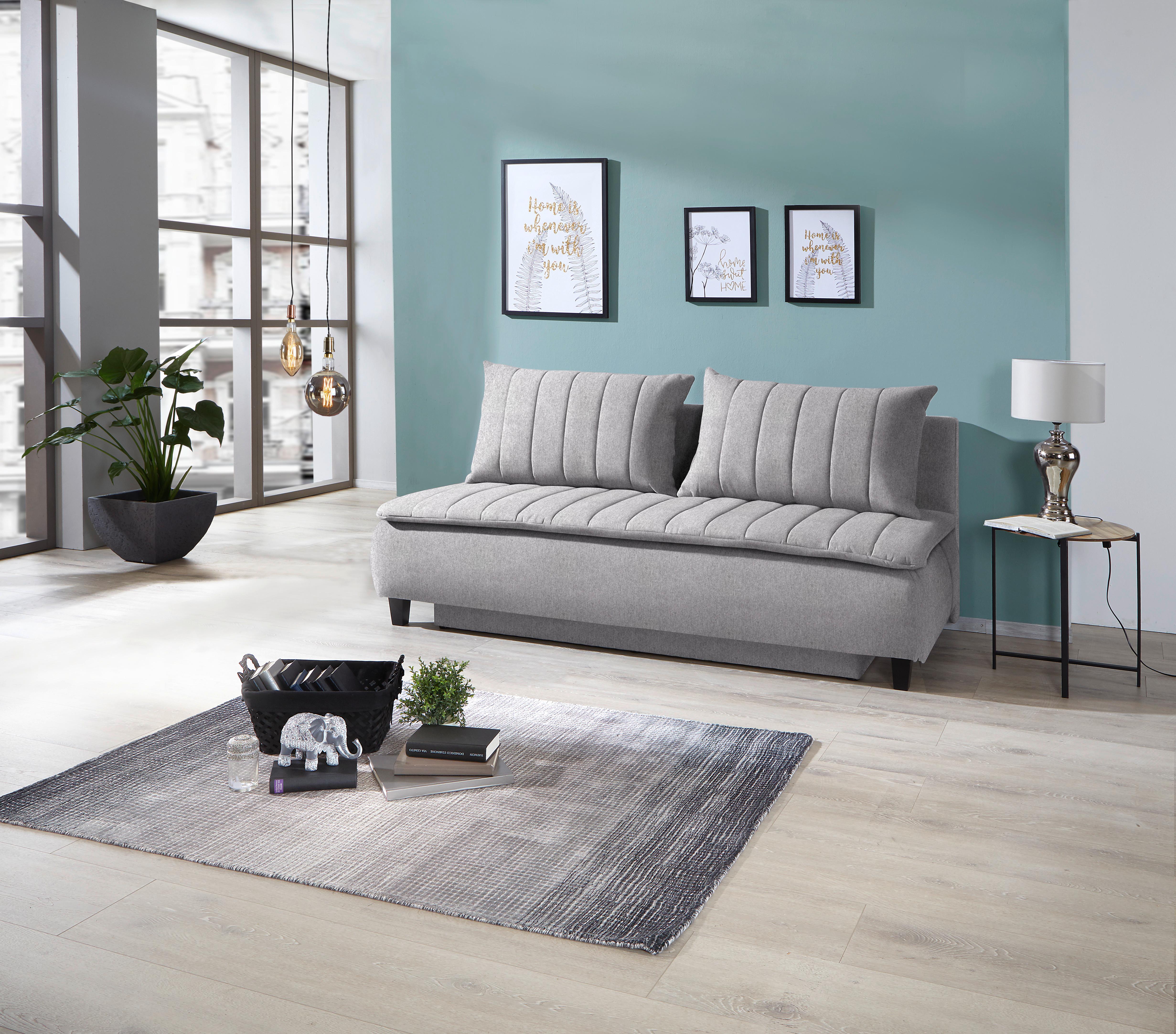 Canapea boxspring MARINO - grej, Modern, textil (208/102/96cm) - Luca Bessoni