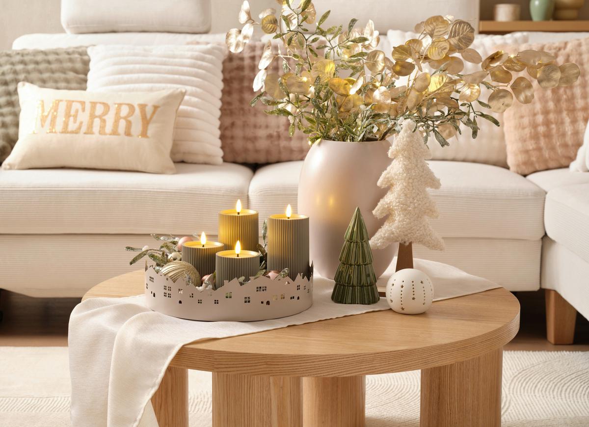 Vase Marraquexe Beige - Beige, Keramik (21/28cm) - Premium Living