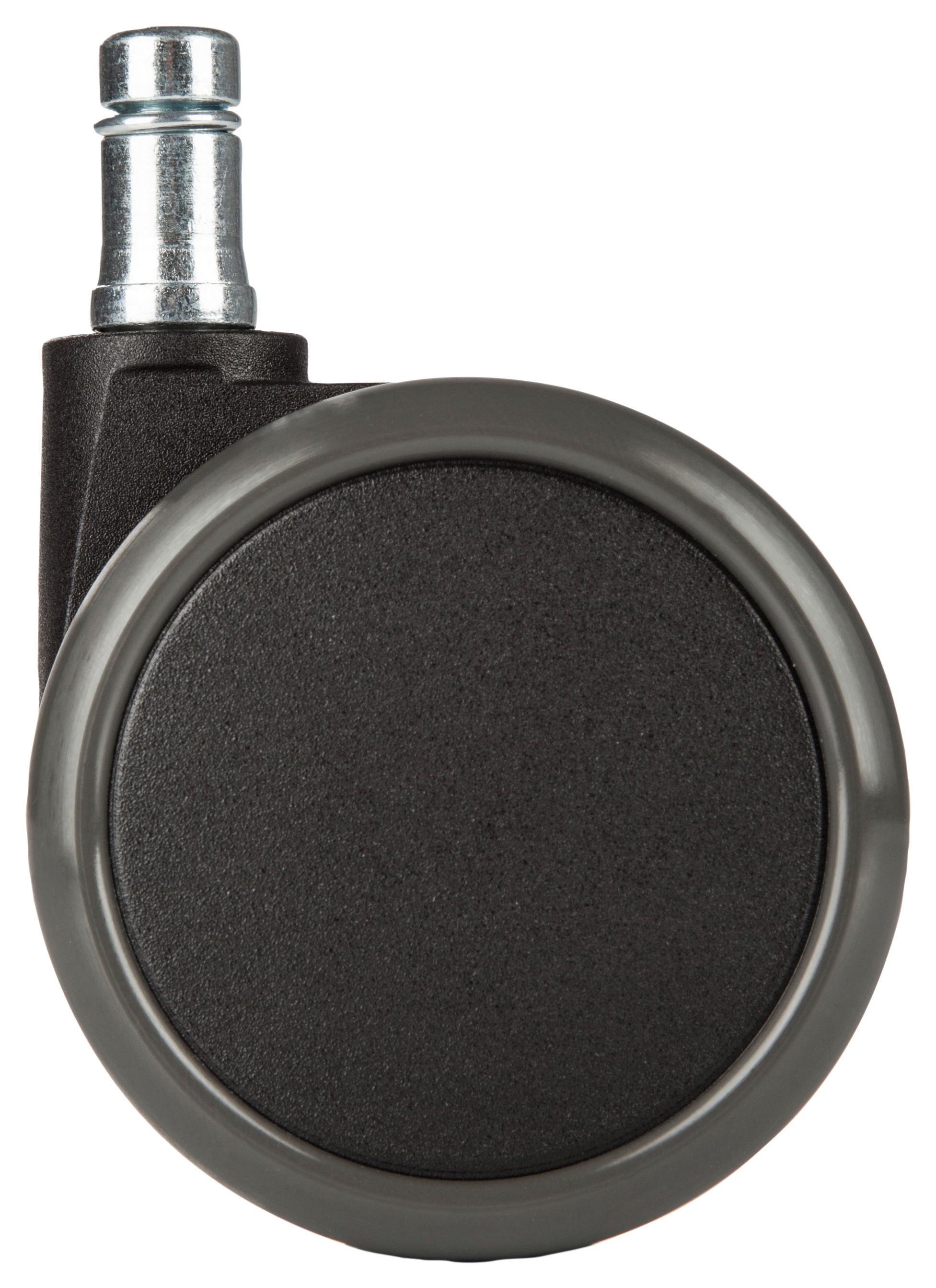 Set Kolesc Za Vrtljivi Stol Rolo, 5-Delni - črna, Basics, kovina/umetna masa (5/7/6,5cm) - MID.YOU