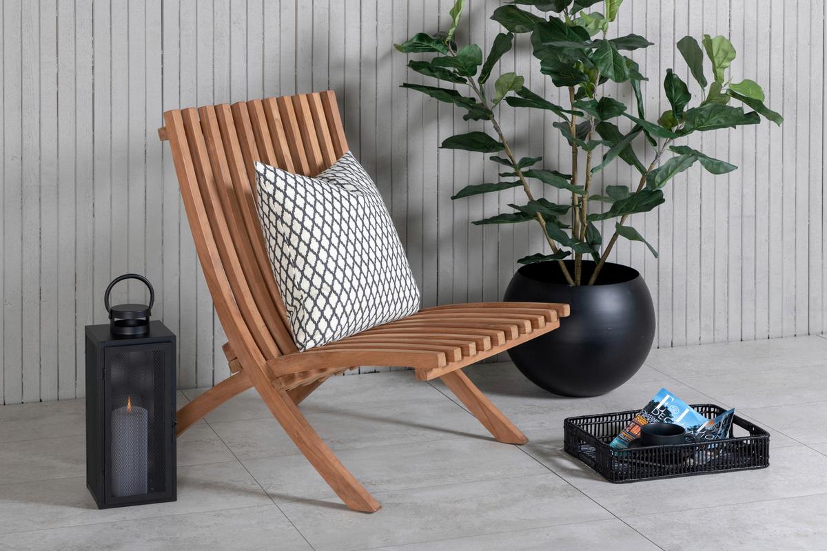 Loungesessel-2er Set Kenya ca. 73x58x63 cm Teakholz - Teakfarben, KONVENTIONELL, Holz (73/85/63cm) - Gardenson