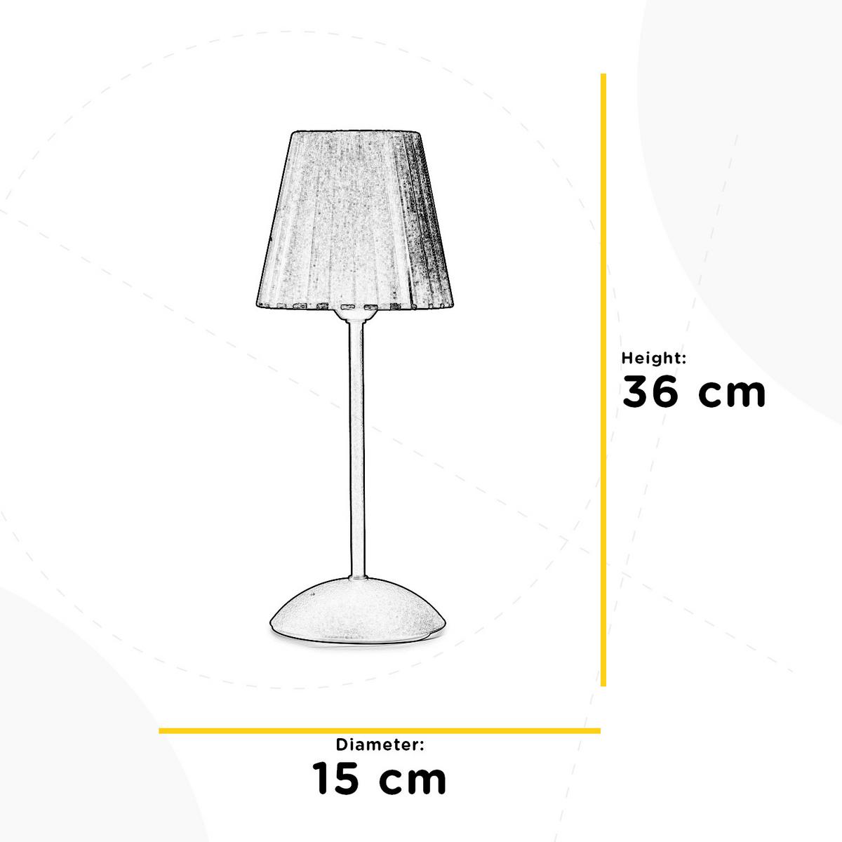 Nachttischleuchte Loris nero Creme/Schwarz max. 6 Watt - Creme/Schwarz, KONVENTIONELL, Textil/Metall (15/15/36cm)