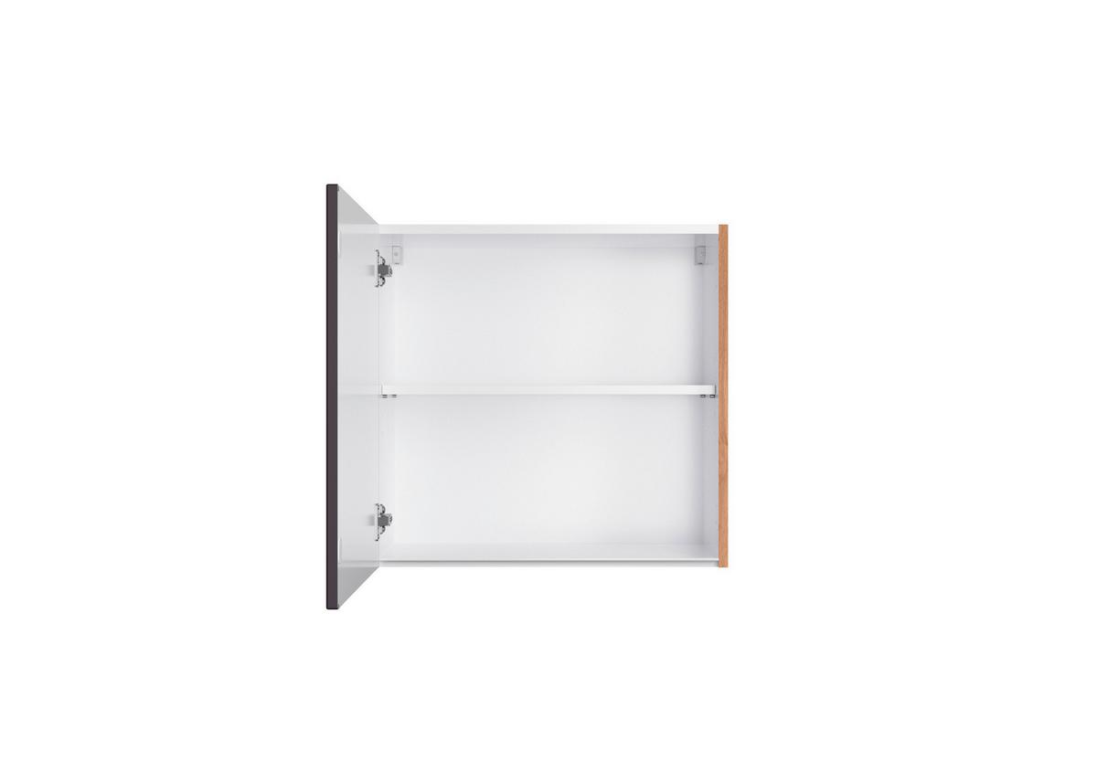 Küchenoberschrank Turin ca. 60x57 cm Grau/Eiche - Eiche Wotan/Grau, Design (60/57/34cm) - Held
