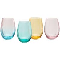 Trinklglas Iryna diverse Farben - Multicolor, MODERN, Glas (7,6/12,5cm) - Mömax