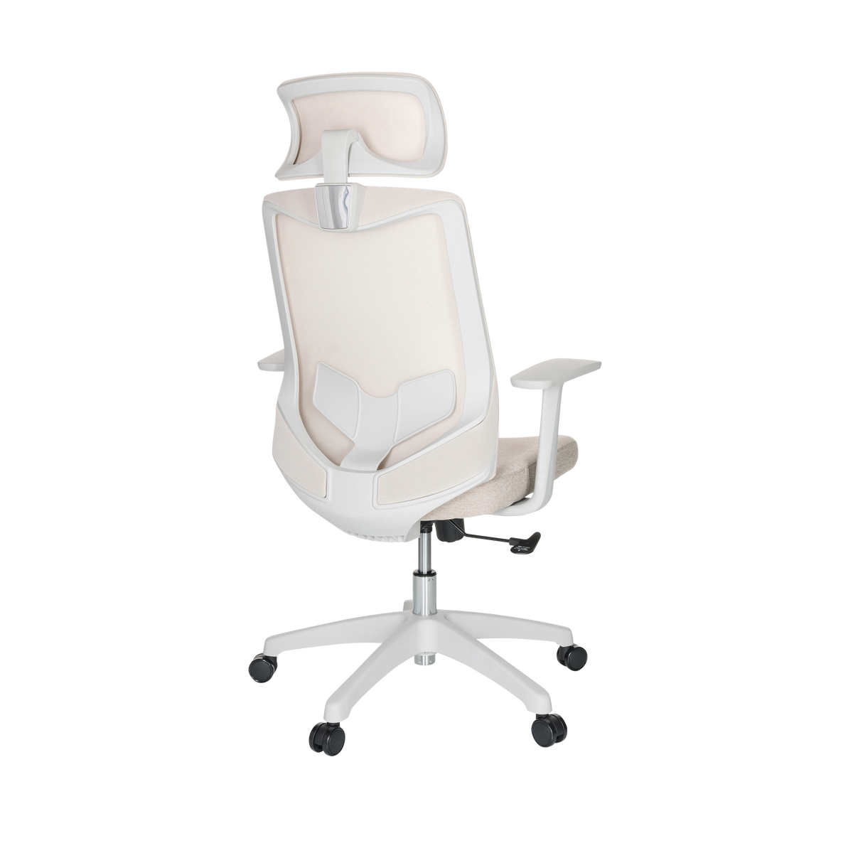 Pisarniški Stol Mikeo W, Bež - bež/svetlo siva, Basics, umetna masa/tekstil (69/115/68cm) - MID.YOU