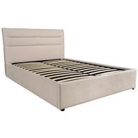 Tapecirani Krevet Sienna -Exklusiv- - prirodne boje/bež, Lifestyle, drvo/metal (160/200cm) - Based
