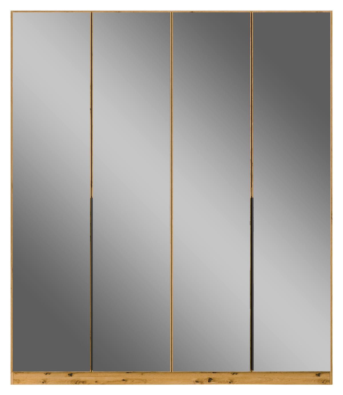 Ormar S Klasičnim Vratima Skyla - siva/hrast Artisan, Moderno, drvni materijal/metal (181/210/54cm) - Modern Living