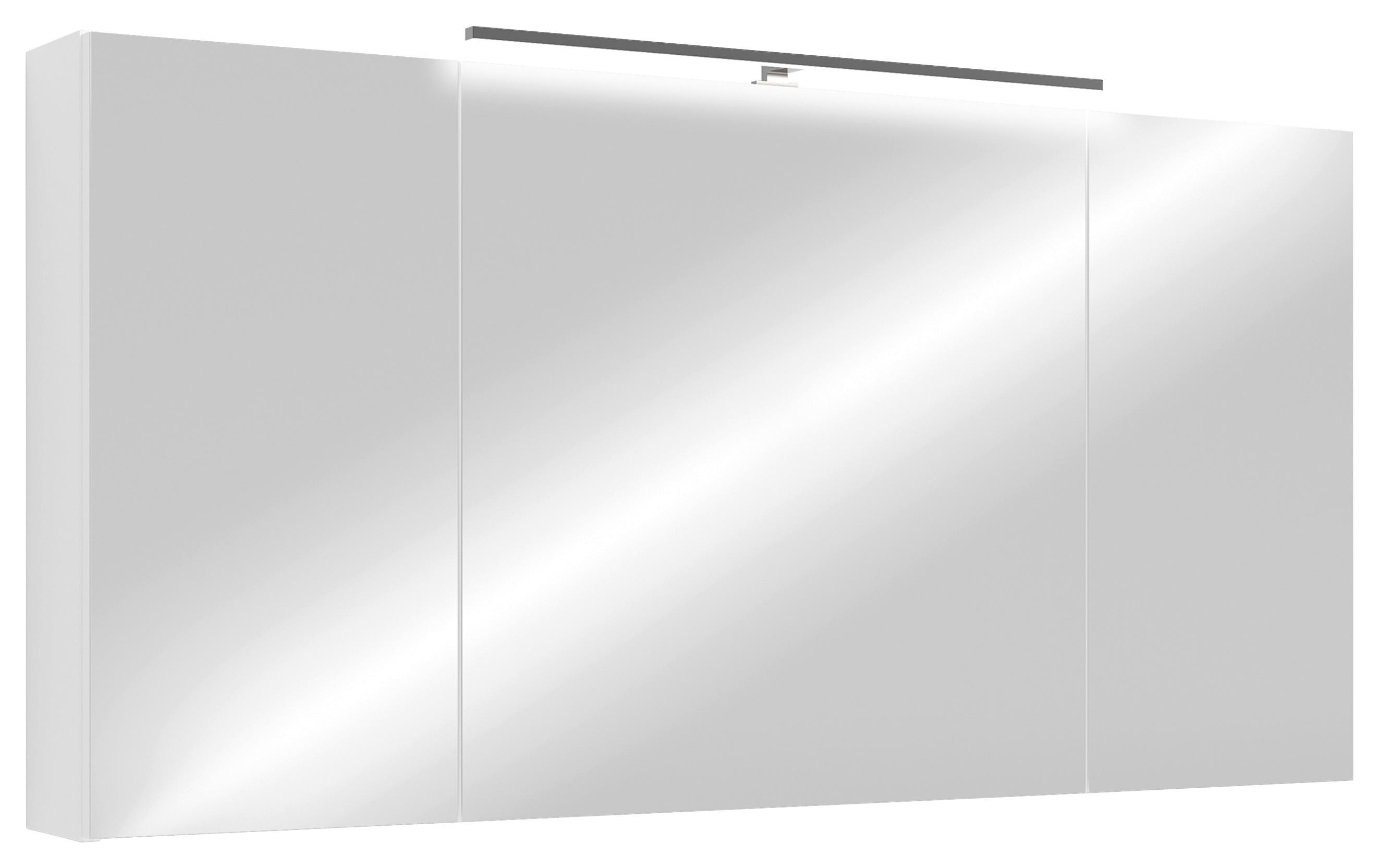 Spiegelschrank Spree Weiß - MODERN, Glas/Holzwerkstoff (120/60/20cm) - MID.YOU