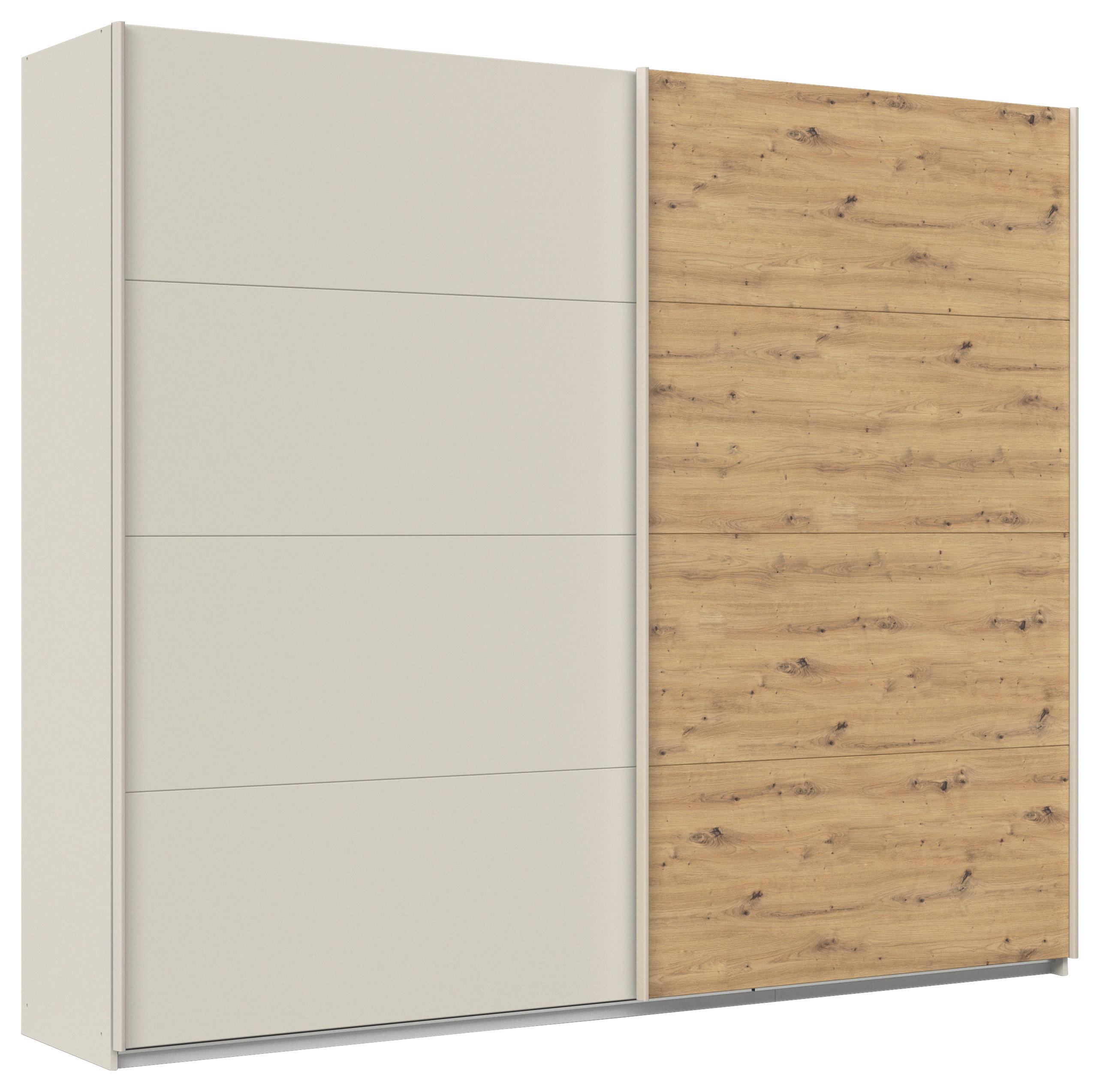 Ormar S Kliznim Vratima Feldkirch - hrast Artisan/boje šampanjca, Trend, drvni materijal/metal (271/229/61cm) - Modern Living