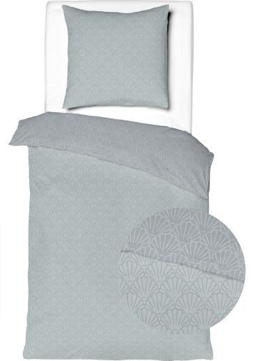 Lenjerie de pat Shell cca. 200x220/2x50x70 cm - gri, textil (200/220cm) - Mömax