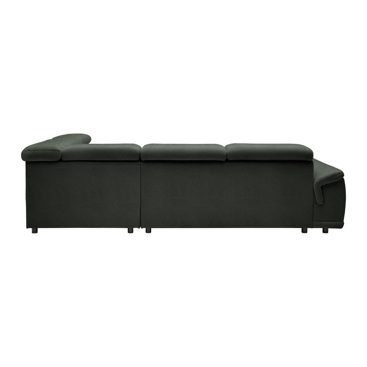 Kutna Garnitura Gremio - tamno zelena/crna, Moderno, tekstil/plastika (283/206cm) - Modern Living