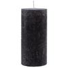 Lumânare coloană Lia - negru, Modern (6,8/15cm) - Premium Living