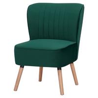 Fotelja Grace - zelena/prirodne boje, Moderno, drvo/tekstil (58/80/64cm) - Mömax