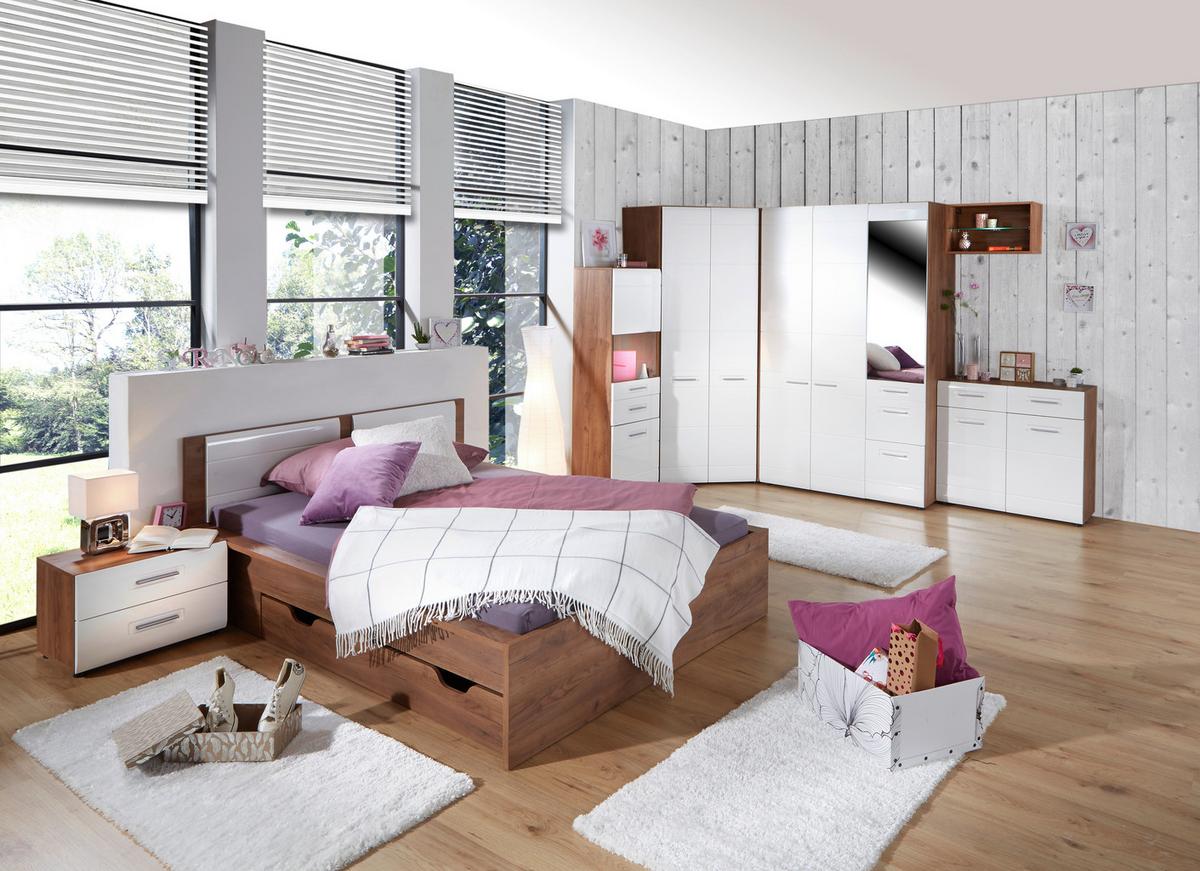 Komoda Avensis New, Bela, Barva Hrasta - črna/barve hrasta, Konvencionalno, umetna masa/leseni material (90/85,4/37cm) - Mömax