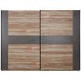 Schwebetürenschrank Kieferfarben/Beton - Dunkelgrau/Schwarz, LIFESTYLE, Holzwerkstoff/Kunststoff (221/210/62cm) - Modern Living Schwebetürenschrank Kieferfarben/Beton - Dunkelgrau/Schwarz, LIFESTYLE, Holzwerkstoff/Kunststoff (221/210/62cm) - Modern Living