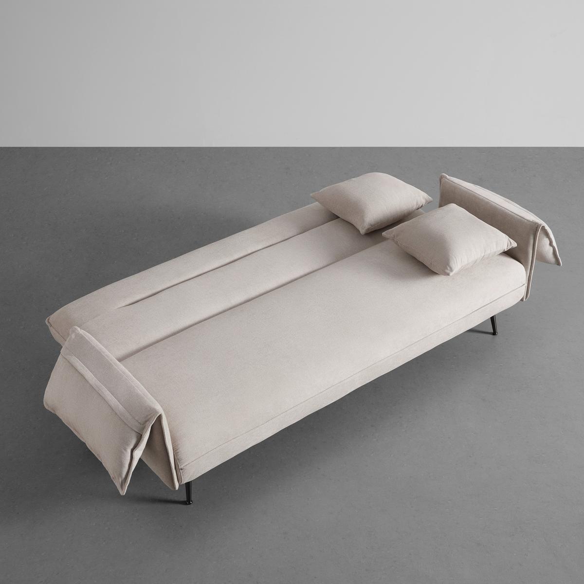 Canapea extensibila LANA - bej, Modern, lemn/textil (193/117/25,5cm) - Bessagi Home