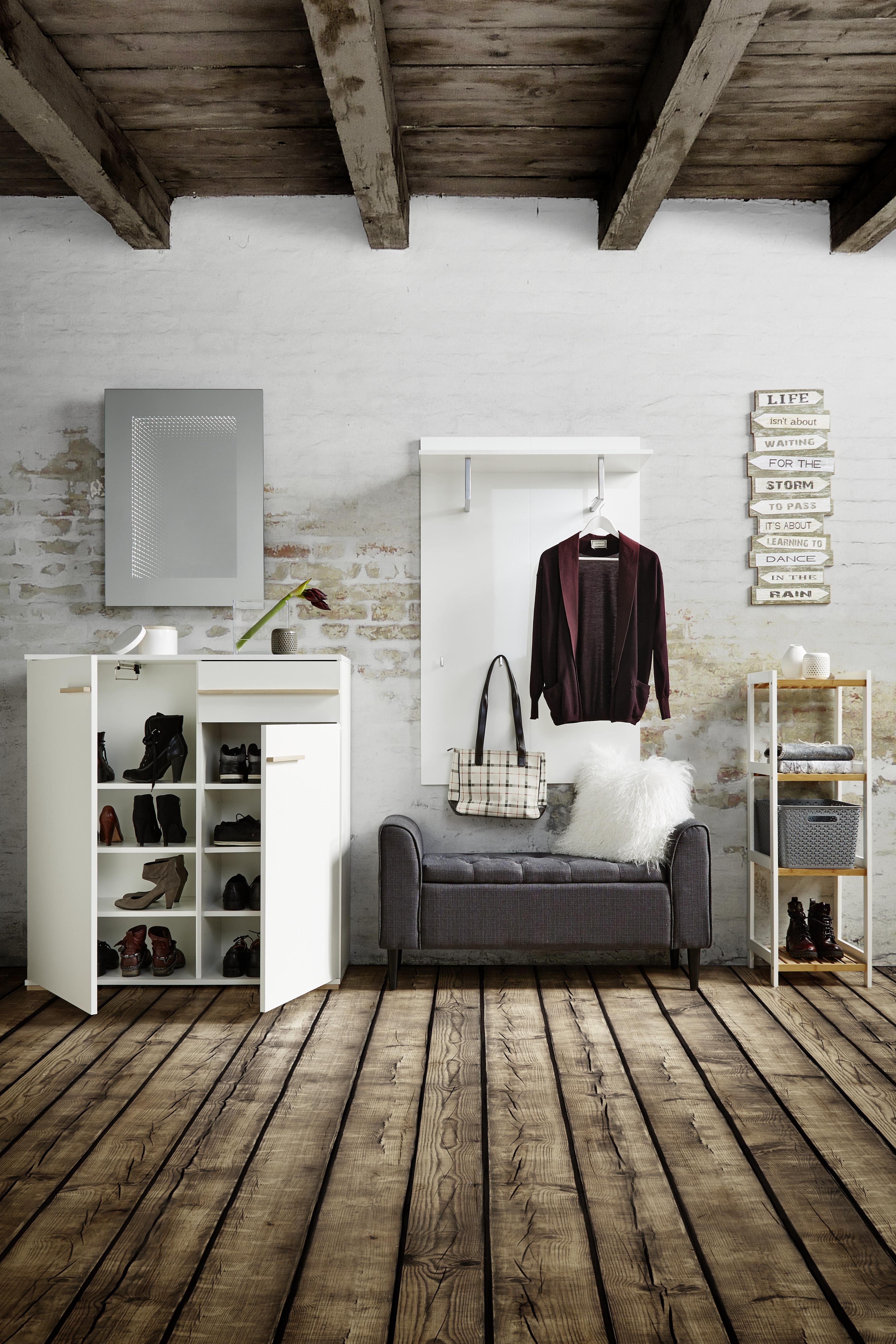 SITTBÄNK FELICITY - svart/antracit, Romantik / Lanthus, trämaterial/textil (115/58/44cm) - Mömax