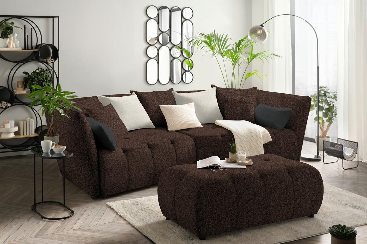 Sofa Sofi - siva/bež, Moderno, tekstil (294/93/152cm) - Premium Living