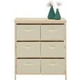 Komoda Nevio - naravna/bela, Moderno, tekstil/les (70/80/30cm) - Mömax modern living Komoda Nevio - naravna/bela, Moderno, tekstil/les (70/80/30cm) - Mömax modern living
