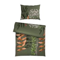 Posteljina Leavi 140x200/60x80cm - zelena, Moderno, tekstil (140/200cm) - Mömax