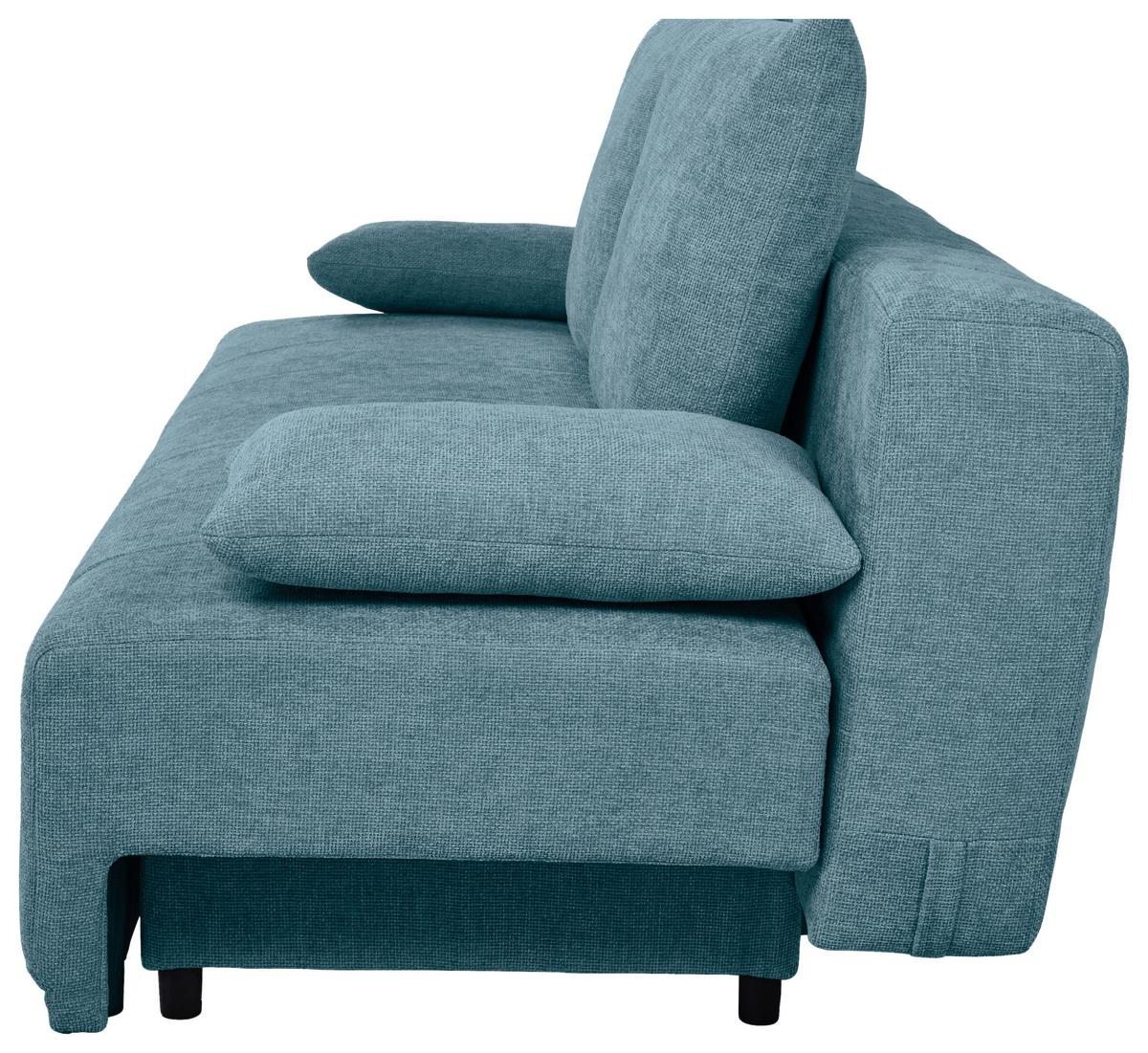 Sofa Daisy - plava/crna, Moderno, drvo/tekstil (194/89/87cm) - Mömax