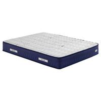 Taschenfederkernmatratze Athletic H3 ca.90x200cm - Weiß/Dunkelblau, Basics, Textil (90/200cm) - Yatas