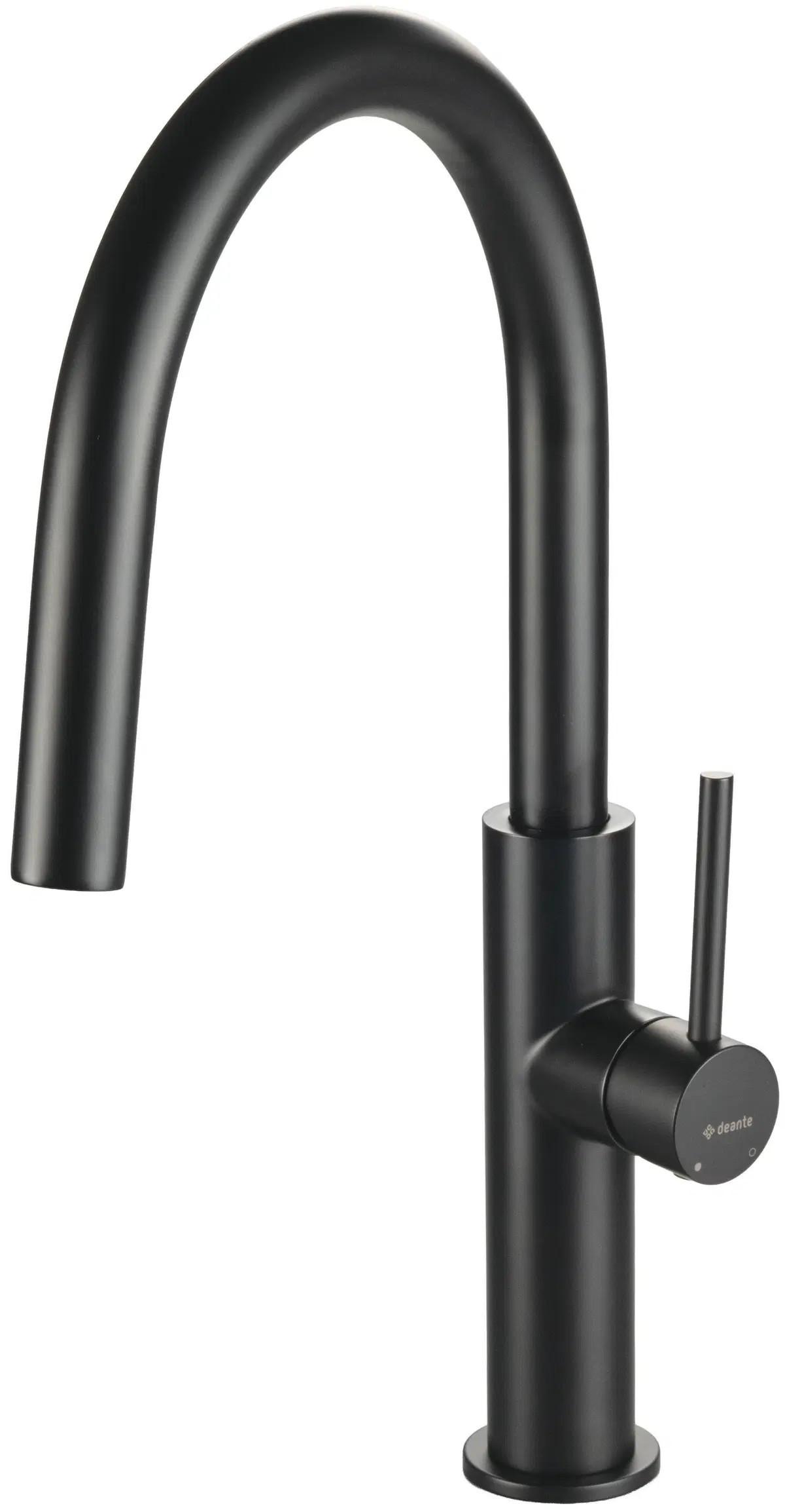 Konyhai Álló Csaptelep Deante Evora Bqj_a62m - fekete, Modern, fém (23,6/37cm)