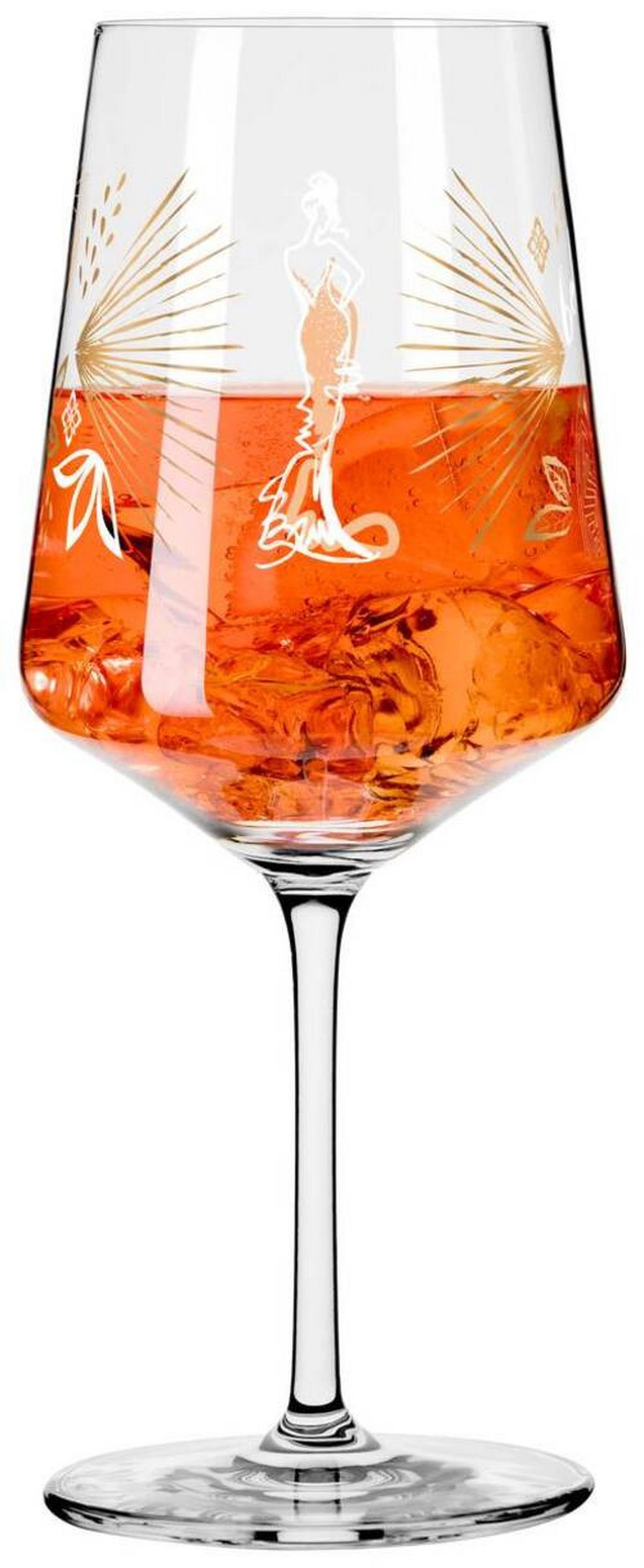 KIELISZEK DO SZPRYCERA 6191004 - beżowy/turkusowy, Lifestyle, szkło (20,3/26,6/19,4cm) - Ritzenhoff