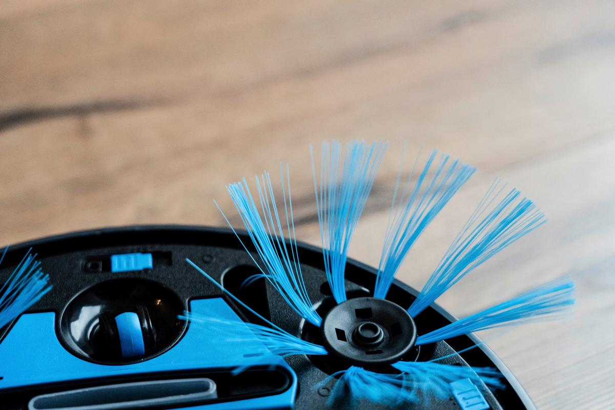 ROBOT ODKURZAJĄCY HOOGO RO 201 - niebieski/ciemnoszary, Konventionell, tworzywo sztuczne (28,5/7cm)