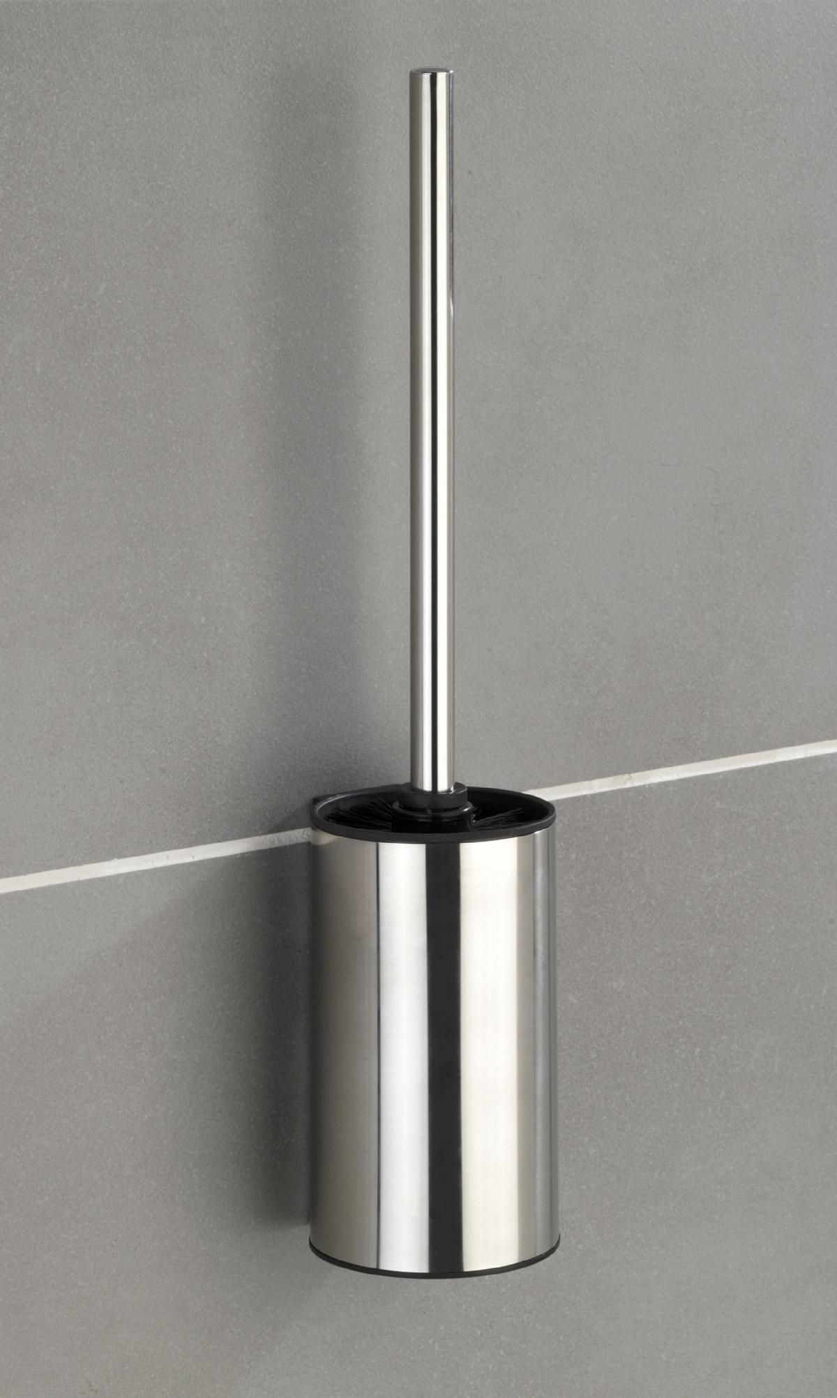Garnitură perie WC Detroit - Modern, metal (8,5/40/9cm) - Wenko