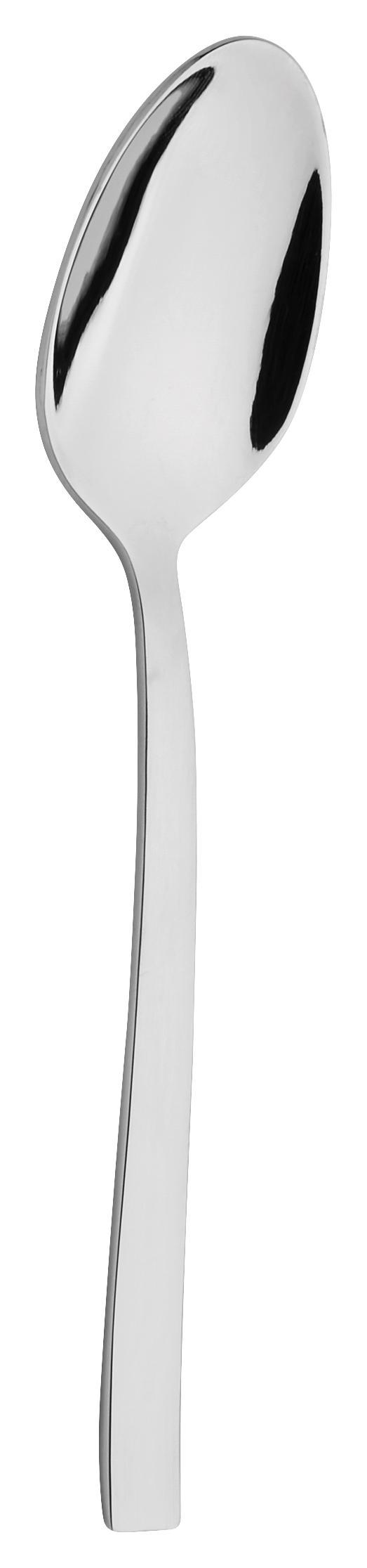 Espressolöffel Karo aus Edelstahl - Edelstahlfarben, Metall (10,9cm) - Mömax modern living