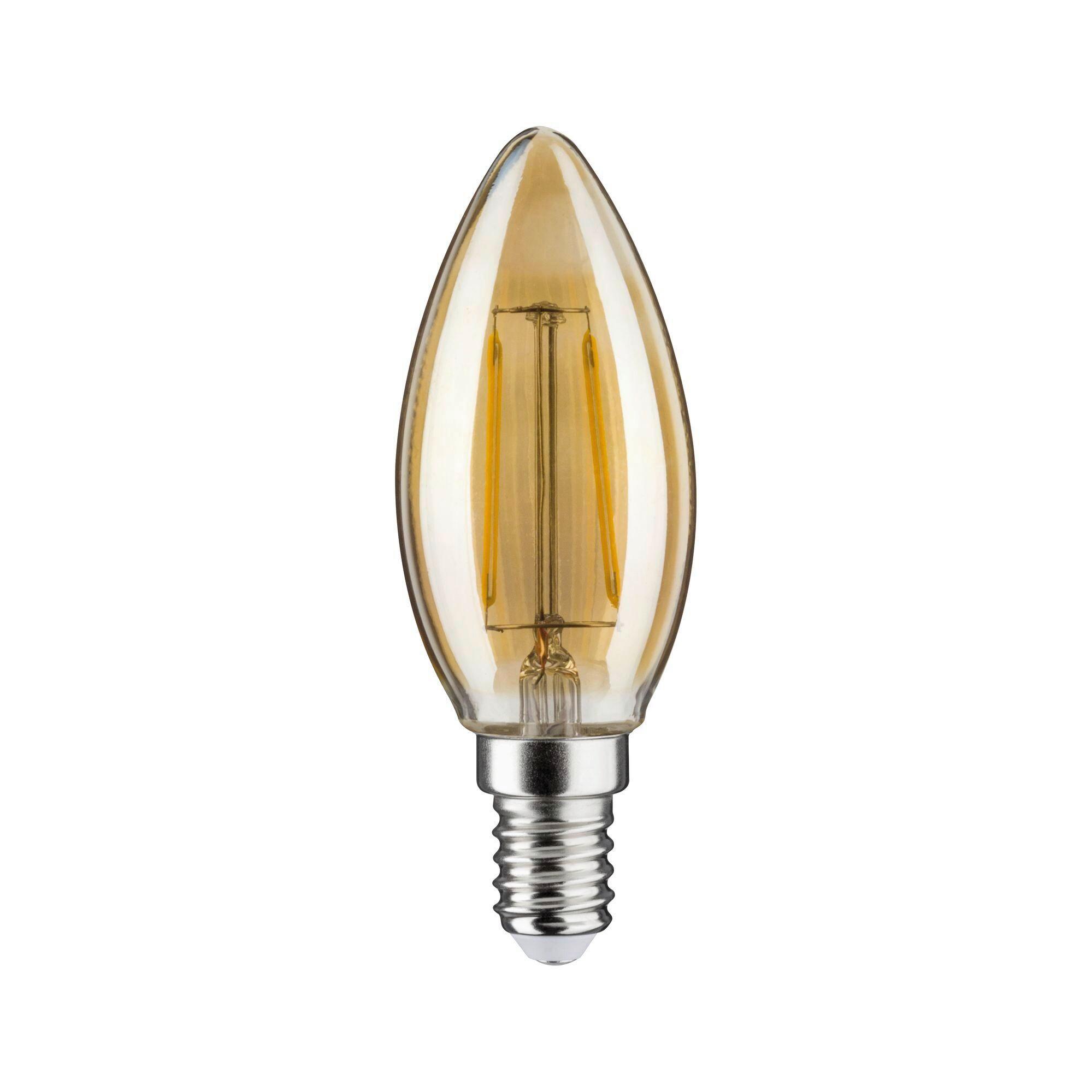 LED-Leuchtmittel 28704 max. 2,6 Watt - Goldfarben, Basics, Glas (3,5/3,5/9,8cm) - Paulmann