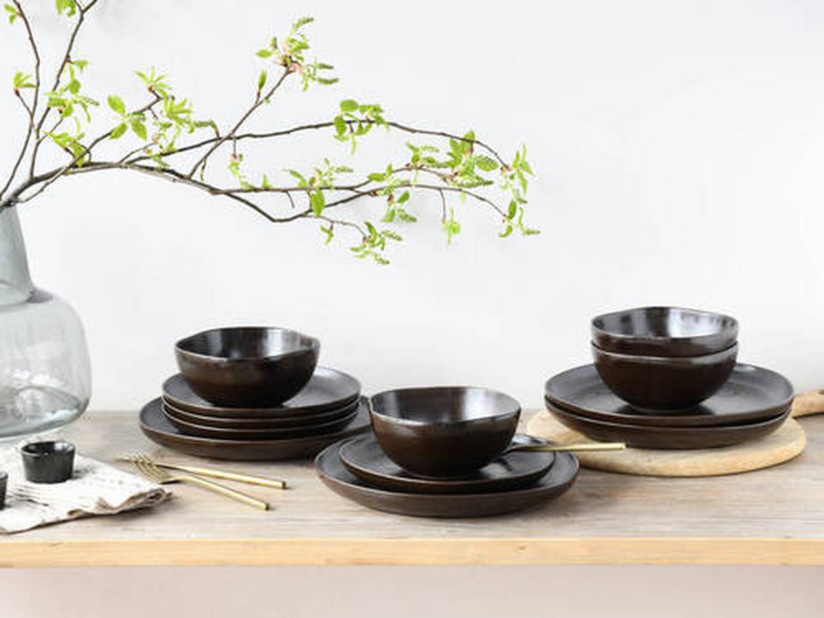 Jedilni Servis Natura Organic Rusty, 12-Delni - Trend, keramika - Creatable