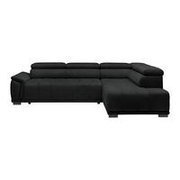 Kutna Garnitura Gremio - crna/antracit, Moderno, tekstil/plastika (283/206cm) - Modern Living