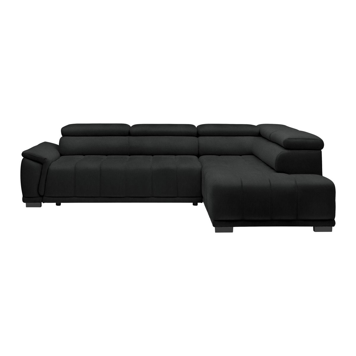 Kutna Garnitura Gremio - crna/antracit, Moderno, tekstil/plastika (283/206cm) - Modern Living