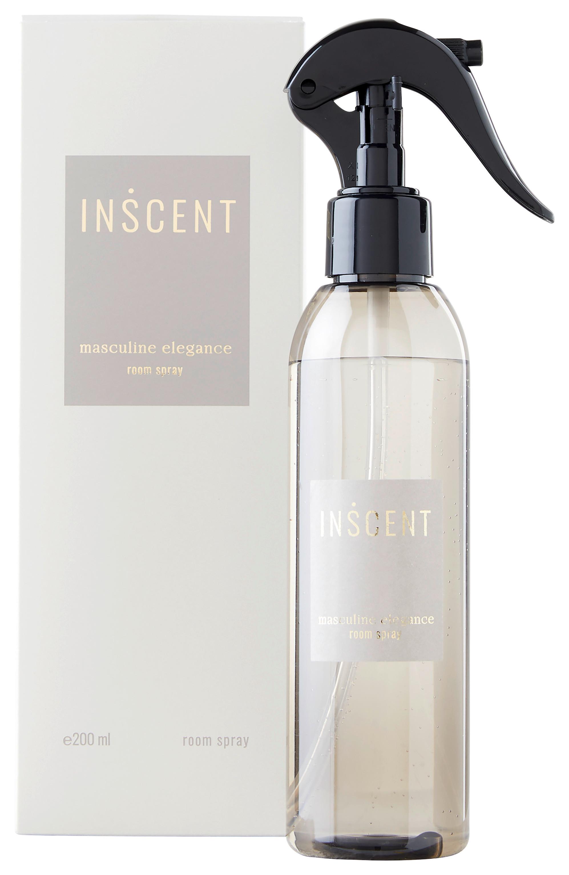 Raumspray Masculine Elegance in Grau ca. 200ml - Grau, Design, Kunststoff (200ml) - Inscent