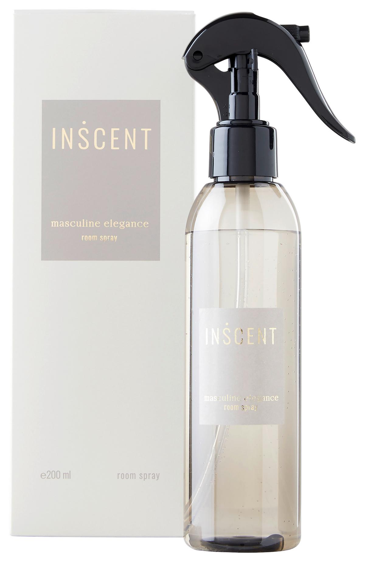 Raumspray Masculine Elegance in Grau ca. 200ml - Grau, Design, Kunststoff (200ml) - Inscent