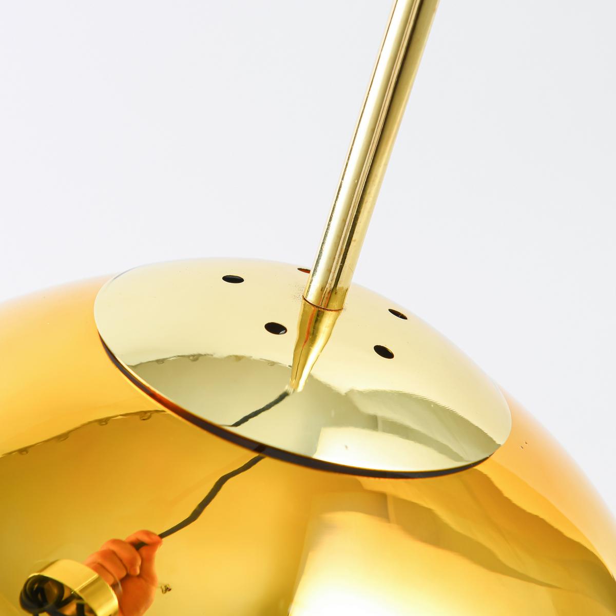 Hängeleuchte Lp-28447/1p_palla - Goldfarben, Konventionell, Glas (30/150/30cm)