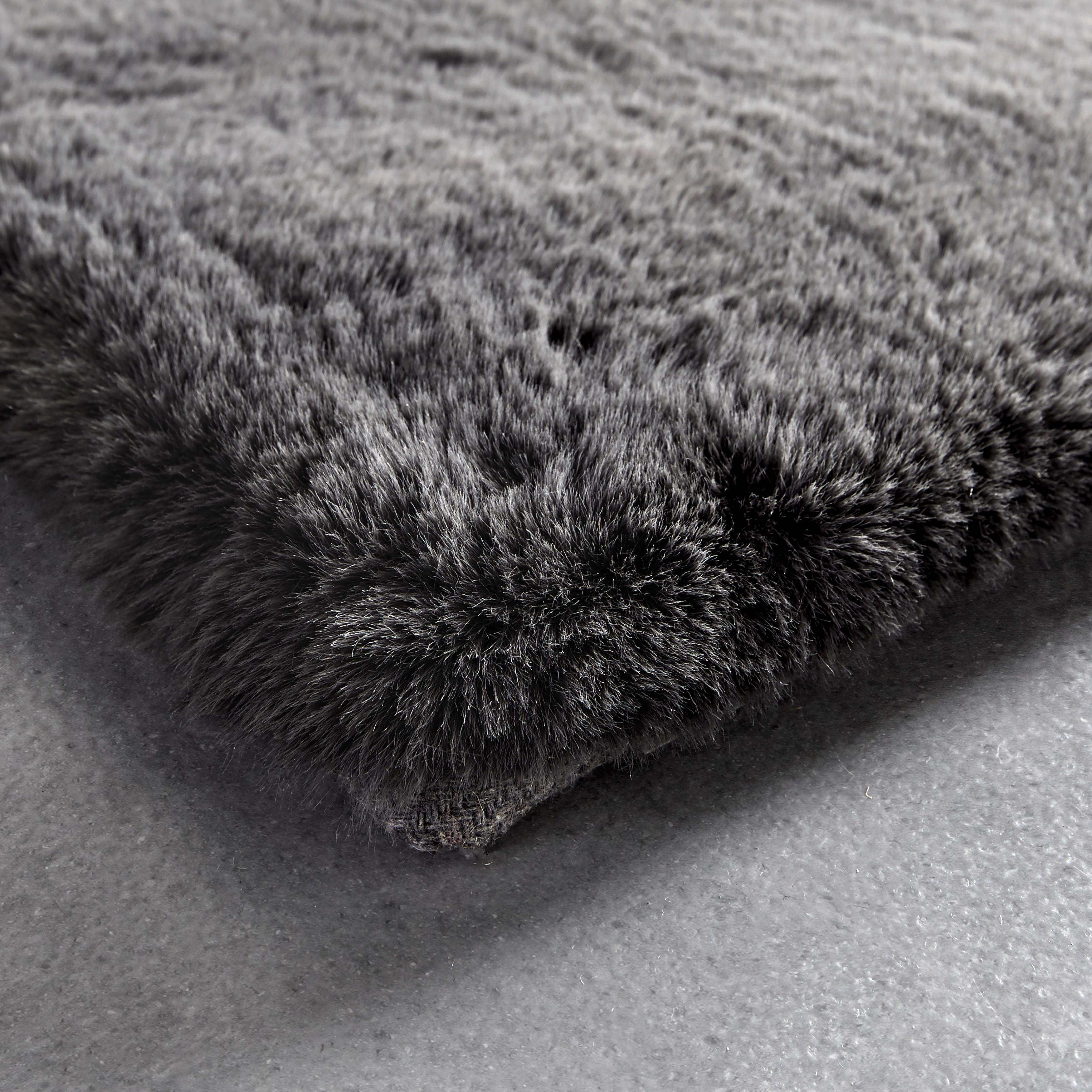 KONSTFÄLL CAROLINE 4 - mörkgrå, Modern, textil (200/290cm) - Mömax