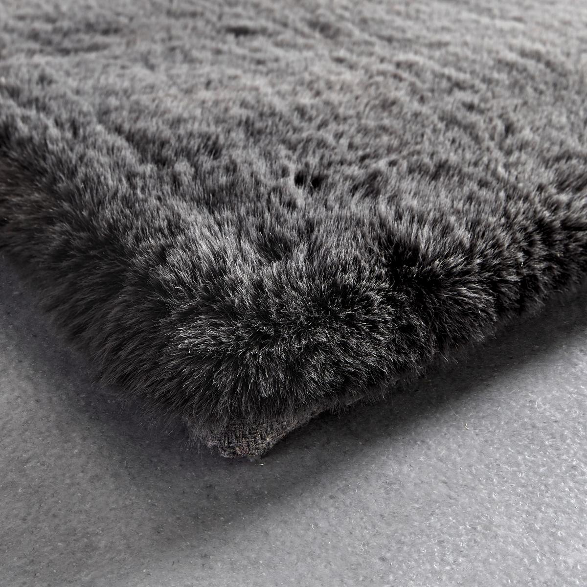 Kunstfell Caroline 4 Dunkelgrau ca. 200x290cm - Dunkelgrau, MODERN, Textil (200/290cm) - Mömax