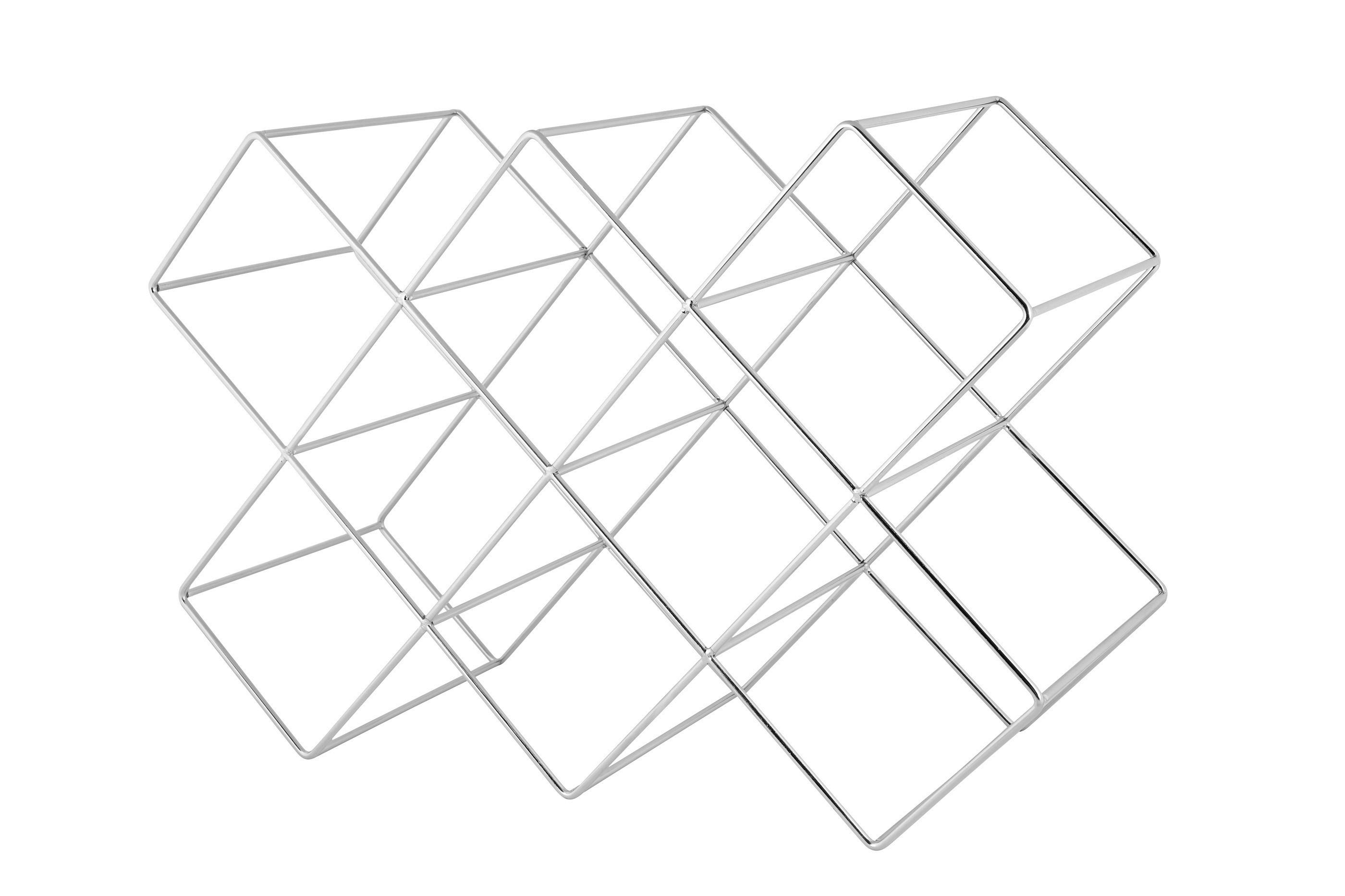 Bortartó Polc Ew-Wr-1791 - ezüstszínű, Basics, fém (46/16,6/31cm) - Echtwerk