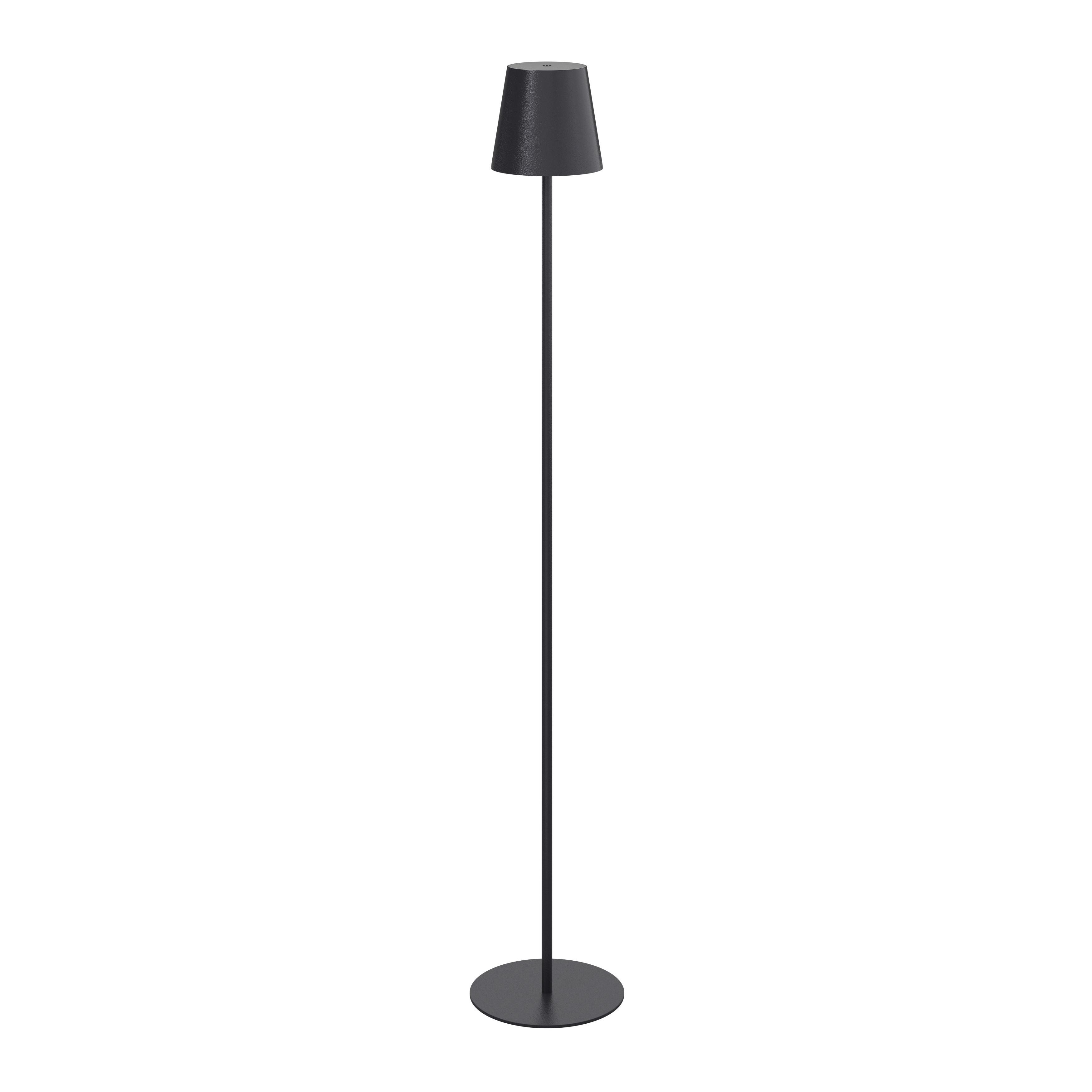 AKUMULATOROWA LAMPA STOJĄCA FORT LAUDERDALE *SBN* - czarny, Konventionell, tworzywo sztuczne/metal (22/130cm) - Novel