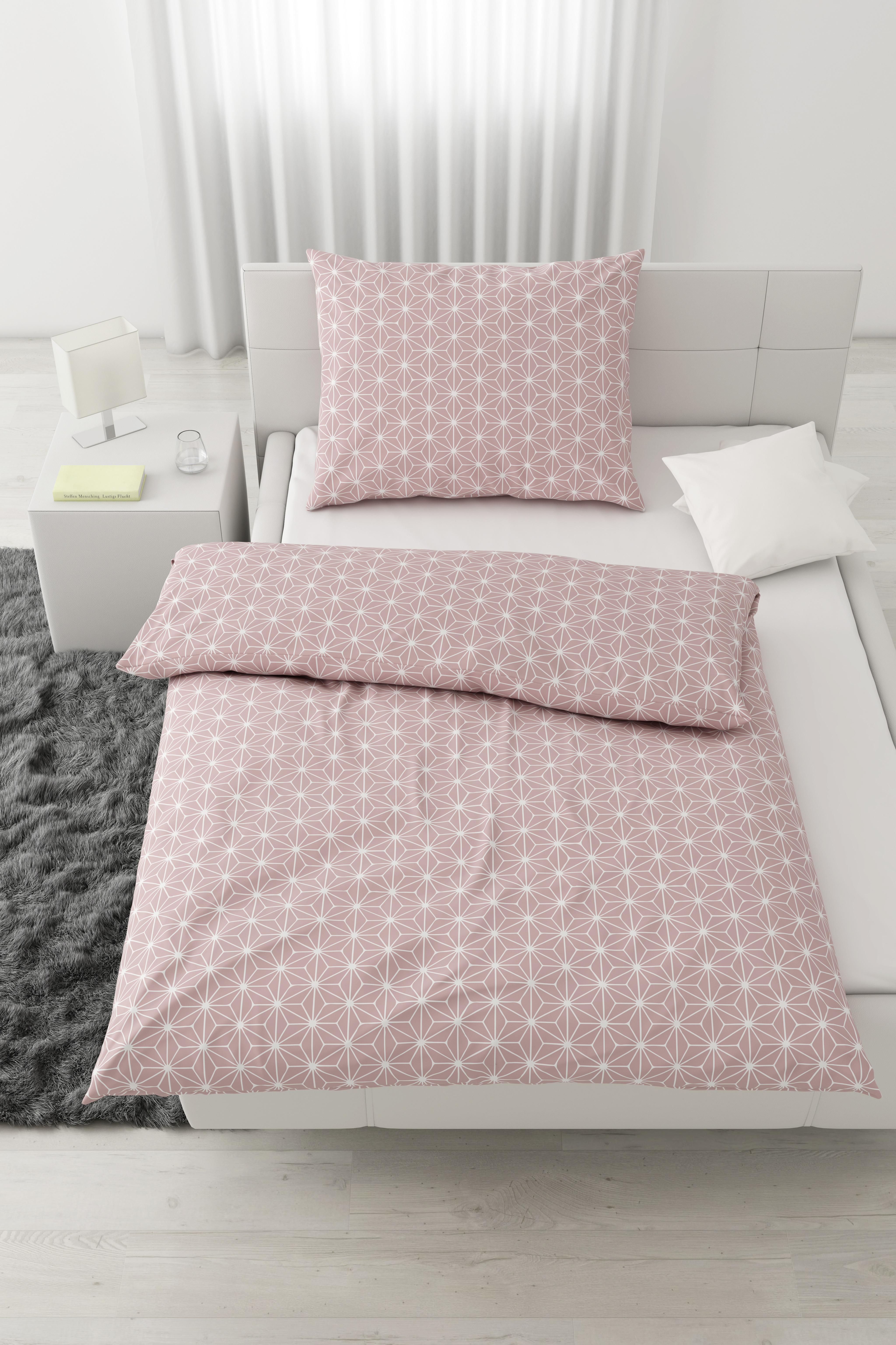 Bettwäsche Emma in Altrosa ca. 135x200cm - Altrosa, KONVENTIONELL, Textil (135/200cm) - Modern Living